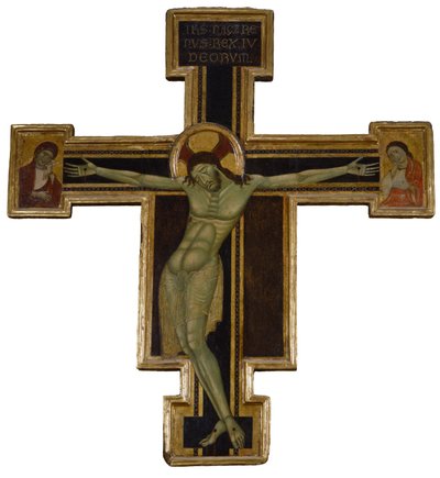 Crucifix with Mourning Virgin and St. John the Evangelist by Unbekannt Unbekannt
